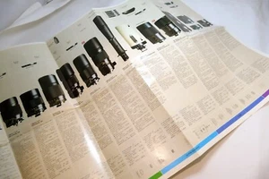 Konica AR Hexanon Lens Brochure Accessory guide List specifications table - Picture 1 of 7