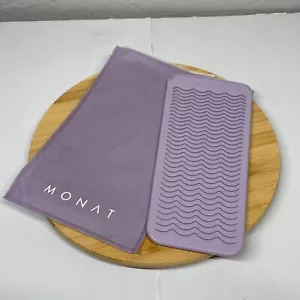 Monat Purple Silicone Mat Pouch Heat Hot Hair Styling Tool - Picture 1 of 5