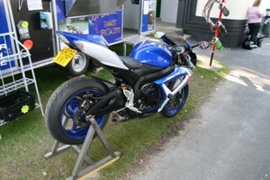 Suzuki GSXR 600-750 06-07  Titanium oval road legal Under sump Exhaust - Picture 1 of 4