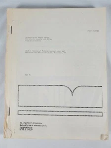 Atmospheric Radio Noise: Worldwide Levels And Other Characteristics 1985 NTIA - Foto 1 di 9