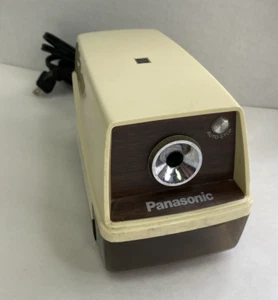 Vintage Panasonic Auto Stop elektrischer Bleistiftspitzer schwarz Modell KP-33 - Bild 1 von 11