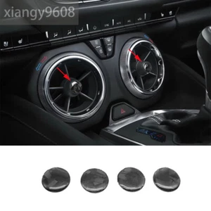 Forged Carbon Fiber Air Vent Outlet Decorative Trim for Chevrolet Camaro 2017-23 - Foto 1 di 11