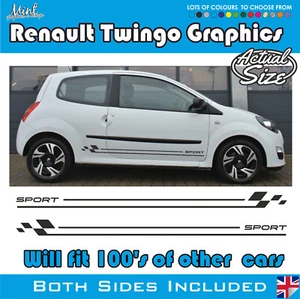 Renault Twingo Rayas OTT SE ADAPTA A TODOS LOS MODELOS Calcomanías Adhesivas Gráficos P&P 002 GRATIS - Imagen 1 de 5