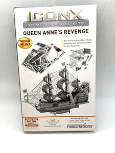 ICONX  Fascinations Queen Anne's Revenge Ship 3D Metal Model Kit - Picture 1 of 7