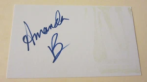 Amanda Beard Autographed Signed 3X5 Index Card USA Olympic Swimming - Picture 1 of 3