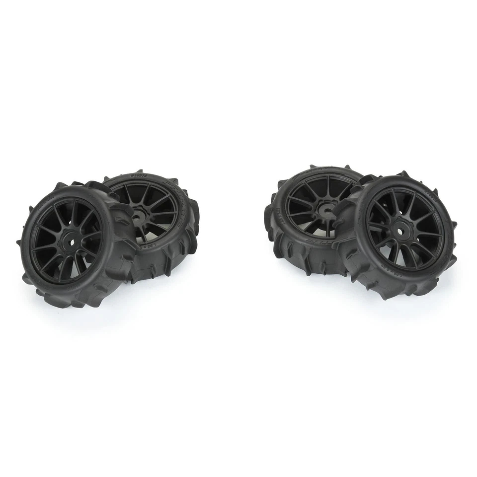 Pro-Line PRO1031010 1/14 Dumont F/R Tires MTD 12mm Black Mach-10 (4) Typhon GROM - Image 1 of 4