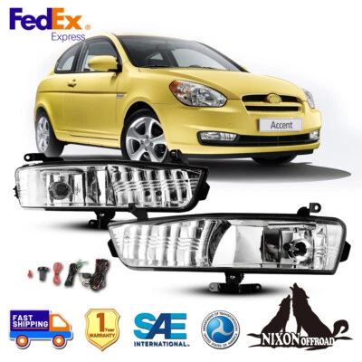 Kit de interruptor de cableado de lámpara de repuesto transparente luces antiniebla Hyundai Accent 2007-2011 Foto 1 de 4