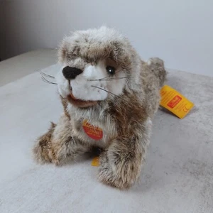 Steiff Robby Seal 063077 All ID: Chest Tag, Button, Yellow Tag 1991-1999 12" - Bild 1 von 12