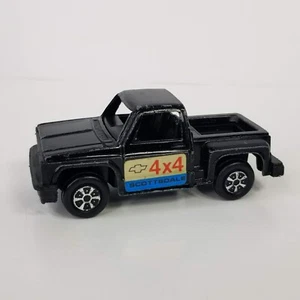 Vintage Chevy Step Side Black Pick Up Truck READ Scottsdale 4x4 - Picture 1 of 14