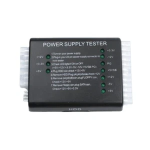 Computer PC Power Supply Tester Checker LED 20/24 Pin for HDD Tester - Picture 1 of 8