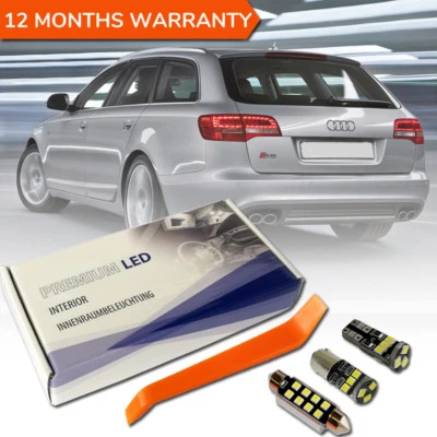 Audi A6 C6 4F Full LED Interior Premium Set 17 SMD Error Free S6 RS6 Allroad - Image 1 of 4
