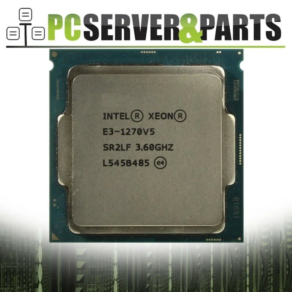 Intel Xeon E3-1270 v5 SR2LF 3.60GHz 8MB Quad Core LGA1151 CPU Processor - Image 1 of 1