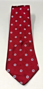 Brooks Brothers Makers Seidenkrawatte rot/weiß Quadrate - Bild 1 von 3
