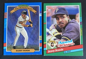 1991 Donruss Diamond Kings 4 Barry Bonds Pirates +762 Award Winner Baseball Card