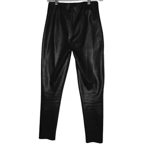 Leggings Zara Animal Estampado Imitación Cuero Estampado Adhesivo Negros Tiro Alto S - Imagen 1 de 5