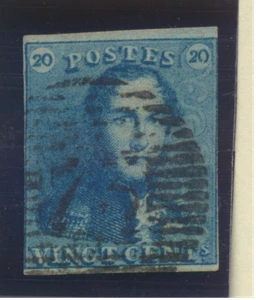 Belgium Stamp Scott #2, Used - Picture 1 of 1