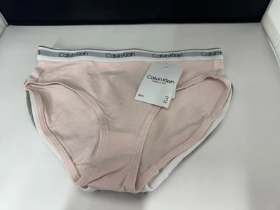 Calvin Klein Girls Modern Cotton Bikini Underwear 3 Pack - Size XL 14/16 - New - Image 1 of 4