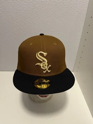 Chicago White Sox 59fifty New Era Hat 2002 All Star Game Patch Brown Adult 7 1/4 - Image 1 of 4