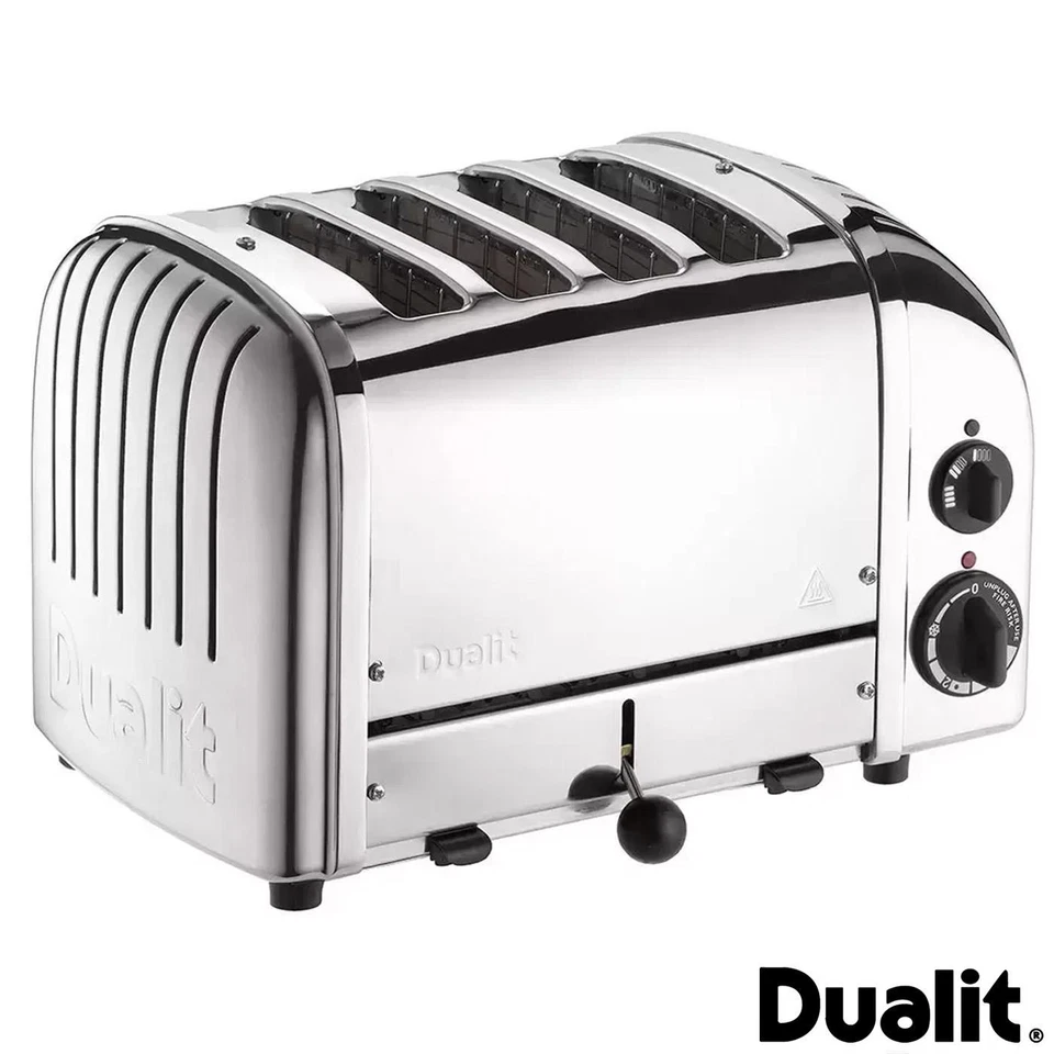 Dualit Classic 4Slot Toaster Sandwich Cage Polished Silver Stainless Steel 40590 - Image 1 of 4
