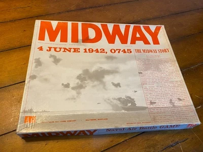1964 Midway Naval-Air Battle Board Game June 1942 Avalon Hill Vintage - Image 1 of 4