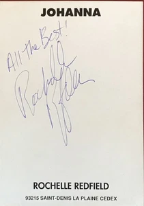 Rochelle Redfield 1962 - Hélène et les Garçons Autogramm verso signed 4"x6" Foto - Bild 1 von 2