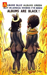 BAMFORTH COMIC POSTKARTE NR 1855 AFRIKANISCHE DAMEN UNGELAUFEN SEHR GUT - Bild 1 von 2