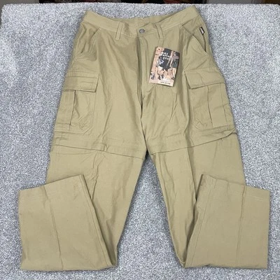 REI Hiking Pants Men 33 (Fits 32x31) Cargo Convertible Explorer Outdoors Y2K NWI - Image 1 of 4