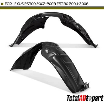 2x Forros interiores de guardabarros HDPE para Lexus ES300 2002-2003 ES330 2004-2006 parte delantera Foto 1 de 4