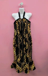 Fashion Nova Expensive Taste Bandage Women's Midi Dress Large Black Combo - Picture 1 of 11