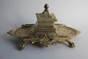 Alte Bronze Tintenfass (73809) - Bild 1 von 5