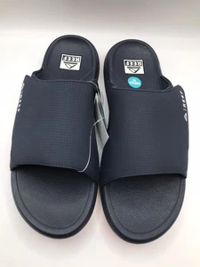 MEN'S REEF NAVY/WHITE/ORANGE SWELL CRUISER SLIDE SANDAL W/BOTTLE OPENER SIZE 12 - Picture 1 of 12