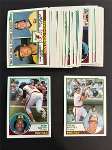 Juego de equipo Topps San Diego Padres 1983 con 31 cartas intercambiadas Tony Gwynn RC B - Imagen 1 de 3