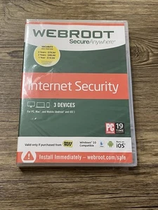 WEBROOT SecureAnywhere Internet Security - BRAND NEW/SEALED - Picture 1 of 1