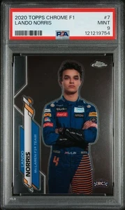 2020 Topps Chrome Formula 1 F1 Lando Norris #7 PSA 9 #9754 - Picture 1 of 2