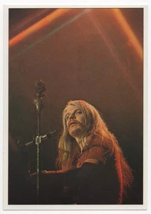 Leon Russell Card Panini Pop Stars Sticker 1975 Mini-Poster Vintage Rock #87 - Picture 1 of 2