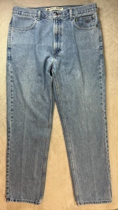 Jeans de motocicleta Harley Davidson para hombre 36x30 rectos lavado claro azul denim Y2K - Imagen 1 de 12