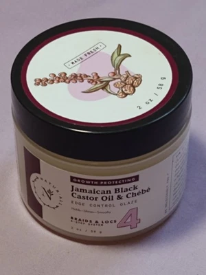 Trenzas y cerraduras de control de borde y aceite de ricino negro Naturall Jamaicano 4 pasos 2 oz Foto 1 de 4