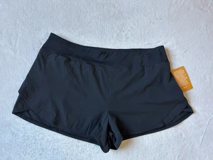 Avia Womens Black Zippered Pocket Compression Waist Running Shorts XXXL (22) NWT - Picture 1 of 16