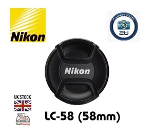 Camera Front Lens Cap Nikon Lens Cover 58mm UK Stock Fast Free Delivery - Picture 1 of 9