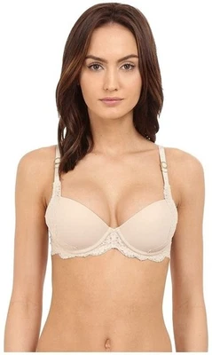Новый с Ярлыками Stella McCartney 34D гладкий и кружевной контур погружения бюстгальтер бежевый 129849 - Изображение 1 из 4