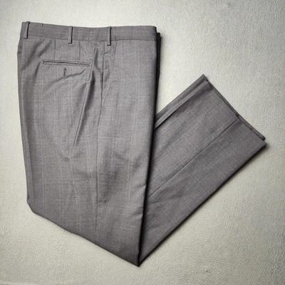 Pal Zileri Pants Mens 40x31 Gray Wool Dress Trousers Made Italy Slim Fit Classic - Image 1 of 4