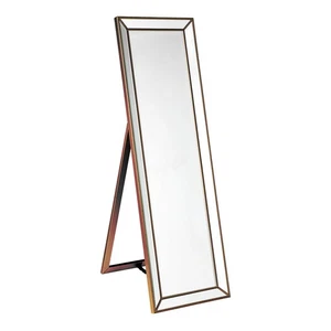 NEW Cafe Lighting Zeta Cheval Mirror Antique Gold - Picture 1 of 2