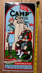 CAMP COFFEE - Enamel / Metal Sign - Bar Restaurant Advertising Cafe Bistro Pub - Picture 1 of 22