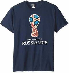 FIFA Men's Russia 2018 Tees, Blue//Color Trophy Logo, LargeLarge - Picture 1 of 2