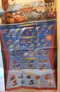 Disney Pixar Cars 2 2011 Poster Checklist Kmart - Picture 1 of 1