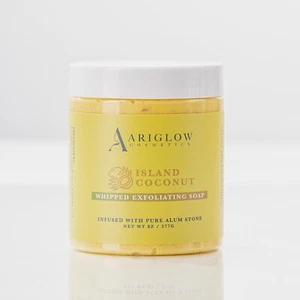 Organic Exfoliating Body Scrub with Loofah – Coconut Scent, 8 Oz | Natural Spa - Picture 1 of 2