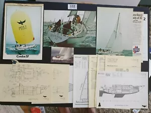 V.RARE CONDOR 47 YACHT BROCHURE + SPECS + PRICE LIST + PLANS + OUTLINES 1979 - Picture 1 of 7