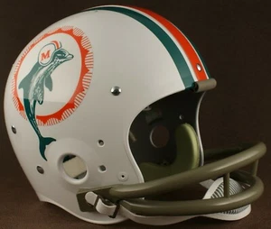 MIAMI DOLPHINS 1972 NFL Riddell TK Suspension Football Helmet - Picture 1 of 2