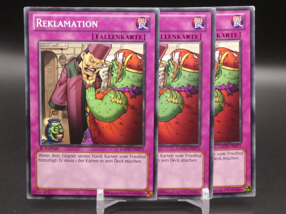Yugioh Playset 3x Reklamation GAOV DE075/ Common/ Near Mint/ Deutsch - Bild 1 von 1