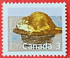 Canada Stamp #1157 Mammal Definitive - Muskrat Mnh 1988